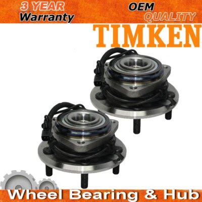 Conjunto de buje y cojinete de rueda delantera 4x4 Timken para Jeep Wrangler 2007-2010 5 tuercas Foto 1 de 4