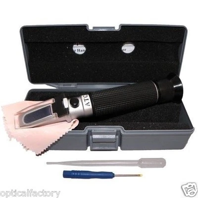 0-32% Brix & Beer Sugar Wine Wort SG Refractometer, RSG-100ATC, Gray Case, HD - Image 1 of 4