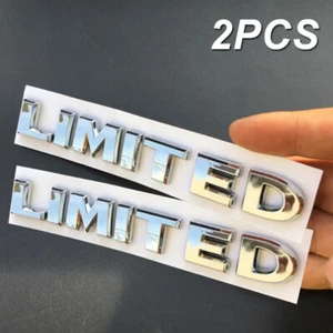 2pcs Chrome LIMITED Logo Emblem Badge Decal Stickers Aluminum Car Accessories - Bild 1 von 13