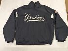 VTG Y2K  Majestic New York Yankees Jacket Therma Base Authentic Mens Blue Sz XL