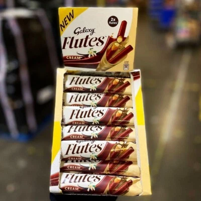 Galaxy Flutes Cream (12 Boxes) x288 Bars Milk Chocolate from Dubai - Image 1 of 4