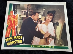 MAN MADE MONSTER Original 1941 Lobby Card - LON CHANEY JR. - ANNA NAGEL HORROR - Picture 1 of 6