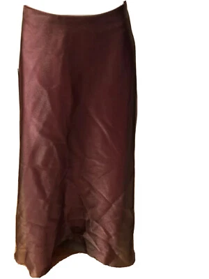 SCALA Maxi Falda Larga Fluida 11 Rosa Brillante Poliéster/Acetato Hecha en EE. UU. Foto 1 de 4