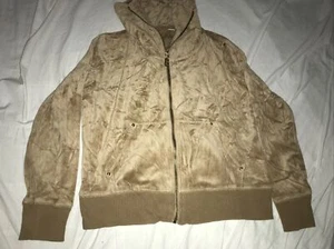 Michael Kors Velour Track Zip Up Jacket Size XL - Picture 1 of 10