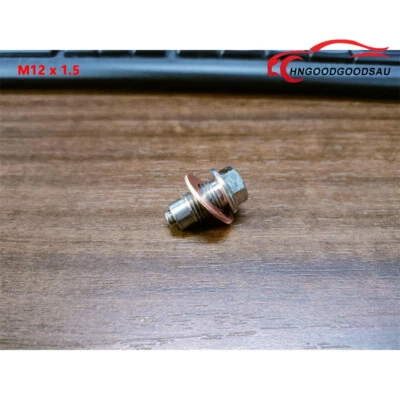 M12 x 1.5 Magnetic Oil Drain Plug with Washer for Toyota Lexus Nissan Infiniti - image 1 of 4