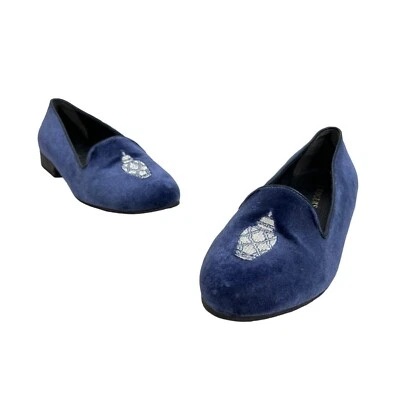 Mocasines Jack Rogers Mujer Terciopelo Azul Talla 9.5M (EU 41) NUEVOS SIN CAJA Foto 1 de 4