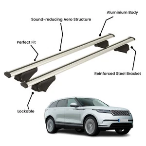 2 Pcs Silver Roof Rack Cross Bar For LAND ROVER L560 RANGE ROVER VELAR SUV 2017- - Picture 1 of 10