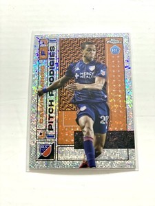 2022 Topps Chrome MLS #46 Calvin Harris RC FC Cincinnati Speckle Refractor