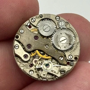 19.6mm Rotary Peseux P 60 Manual Wind Watch Movement Swiss Vintage PARTS SPARES - Picture 1 of 18