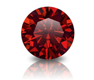 25 MM Red D color Moissanite Loose Stone round Gemstones VVS1 Loose Gemstones