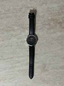 OROLOGIO UOMO CHRONOSTAR MODELLO RETRO',QUADRANTE NERO CASSA 39mm,CINTURINO NERO - Foto 1 di 5
