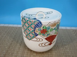 Japanische Mizusashi Kyo - Ware Teezeremonie Geschirr (1288B - Bild 1 von 16