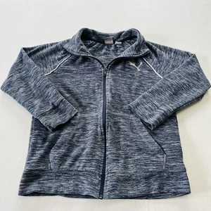 Puma Blue Zip Up Fleece Jacket Size Youth Medium (8-10) - Picture 1 of 7