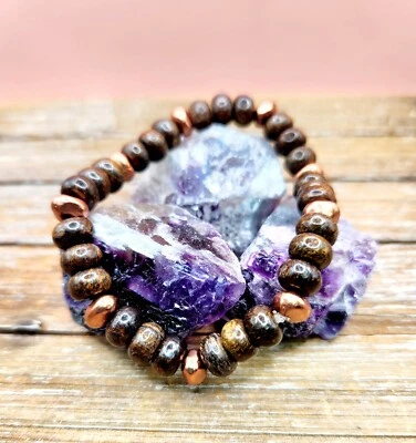 Pulsera pepita de bronce y cobre Foto 1 de 4