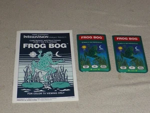 INTELLIVISION FROG BOG INSTRUCTION MANUAL & OVERLAYS MATTEL 1982 - Picture 1 of 3