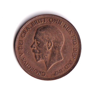 1935 British One Penny UK Circulated Great Britain England