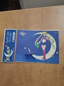 Sailor Moon jumbo super size stickers sticker vintage Artbox USA 1999 - Picture 1 of 3
