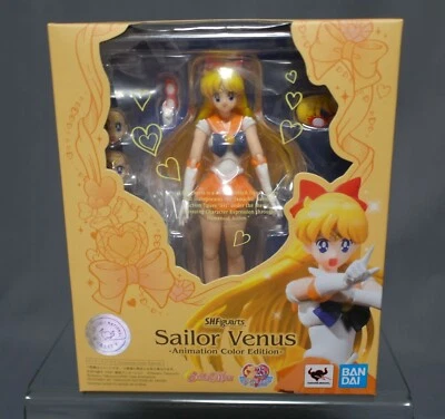 S.H.Figuarts Sailor Venus Animation Color Edition Sailor Moon BANDAI NEW - Image 1 of 4