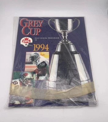 1994 CFL 82nd Grey Cup Souvenir Program BC Lions Champions Canadian Football - Image 1 of 2