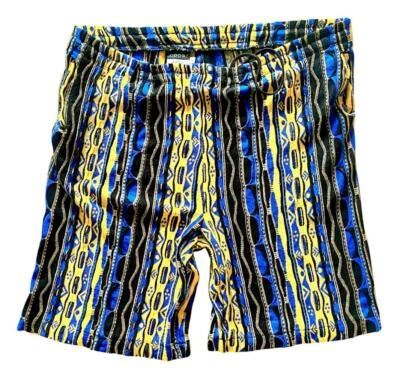 RARO SHORTS DE MALHA SUÉTER COOGI ~ Azul/amarelo/preto ~ GG ~ VIBRANTE 3D ~ EXCELENTE ESTADO USADO - Imagem 1 de 4