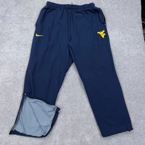West Virginia Mountaineers Pants Men 3XL Windbreakers Warm Ups WVU Nike Dri Fit Cover