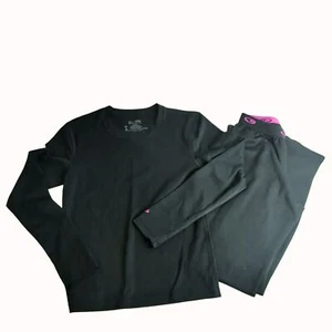 Champion C9 Boys Base Layer Shirt/Pants Size M Youth Black Performance - Picture 1 of 6
