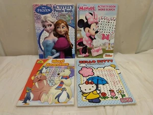 Libro de actividades de aprendizaje gigante Disney Frozen Minnie Hello Kitty 30 pegatinas + más - Imagen 1 de 6