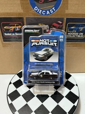 Hot Pursuit Texas Highway Patrol 2008 Ford Crown Vic Interceptor 1/64 Series 8 - Image 1 of 4