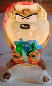 VINTAGE SANTA'S BEST CHRISTMAS LOONEY TUNES TAZ TASMAINIAN DEVIL SANTA BLASFORM - Bild 1 von 12