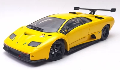 2002 Hot Wheels Lamborghini Diablo GTR – 1:18 Scale – Diecast Metal – Yellow - Image 1 of 4