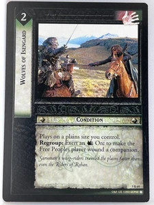 TARJETA RARA DE LORD OF THE RINGS TCG HELM'S DEEP 5R69 WOLVES OF ISENGARD lp - Imagen 1 de 1