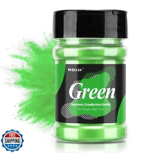 Green Mica Powder - 2.1 Ounces/ 60 Grams - Natural Epoxy Resin Dye –Mica Powd - Picture 1 of 5