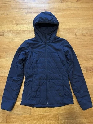 Mujer Negro Diamante Primera Luz Sudadera con Capucha Aislada Azul Talla Pequeña Foto 1 de 4