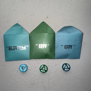 Carnival Cruise EFFY FUN BARREL Green 3 Different Versions Shades And Opacities - Picture 1 of 7