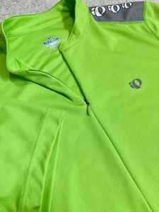 Camiseta deportiva de ciclismo Pearl Izumi para hombre XL verde lima 1/2 cremallera serie seleccionada bolsillos logotipo - Imagen 1 de 13