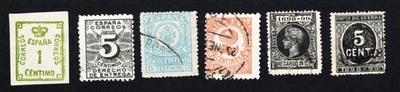 Spain 1898-1920 group of stamps used/MNG CV=4.1$ - Image 1 of 2