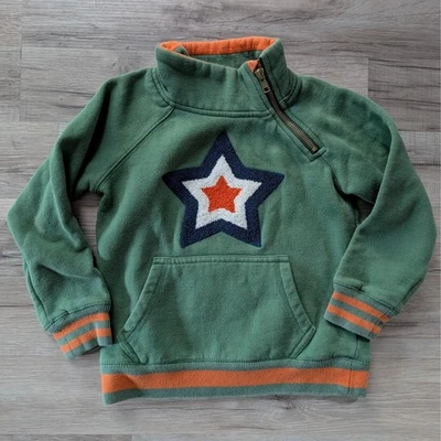 Sudadera Suéter Mini Boden Cremallera Lateral Apliques Estrella, 4-5Y (Z3) Foto 1 de 2