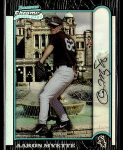 1999 Bowman Chrome #315 Aaron Myette International Refractor #/100 - Picture 1 of 2