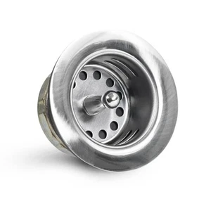 9773 Bar/Prep Sink 2 1/2 Junior Duo Stainless Steel Drain Assembly with Strai... - Picture 1 of 7