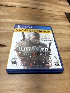 The Witcher 3 III Wild Hunt Sony PS4 Edición Completa con Disco Limpio Manual - Imagen 1 de 7