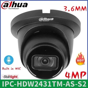 Dahua IPC-HDW2431TM-AS-S2 4MP Starlight In Mic  POE IP Eyebal Camera DVR 3.6mm - Picture 1 of 14