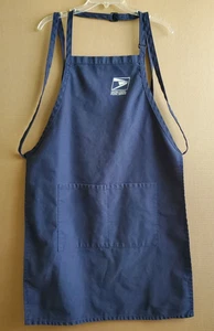 Vintage Fame Blue USPS Embroidered United States Postal Service Apron Workwear - Picture 1 of 10