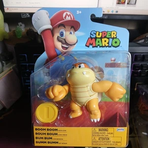 Super Mario World of Nintendo BOOM BOOM WITH COIN 4" Figur Jakks Pacific - Bild 1 von 1
