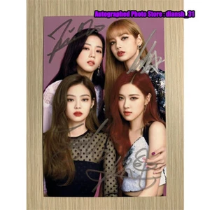 BLACKPINK LISA Jennie ROSE Jisoo handsigniertes Autogrammfoto K-POP PC #Limitiert - Bild 1 von 4