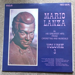 Mario Lanza – In His Greatest Hits From Operettas And Musicals, Vol. 3, RCA LP - Picture 1 of 5