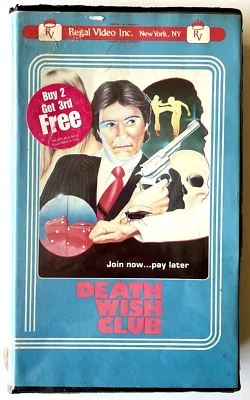 Death Wish Club 1984 Meredith Haze Regal Video Clamshell VHS Rare TESTED - Image 1 of 4