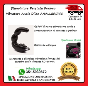 il top Stimolatore Prostata Perineo Vibratore Anale Dildo ANALLERGICO Maschile - Bild 1 von 1
