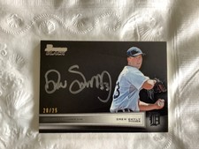 2012 Bowman Black Collection Auto Drew Smyly #20/25 Thick Stock Rare! RC Rookie