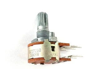 3x ALPS Potentiometer 10k Dual Pot Japan - 10K MN - 10KMN - Center Artent - NOS - Bild 1 von 4