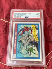 1990 Impel Marvel Universe Spider-man vs. Dr. Octopus Famous Battles #93 PSA 9
